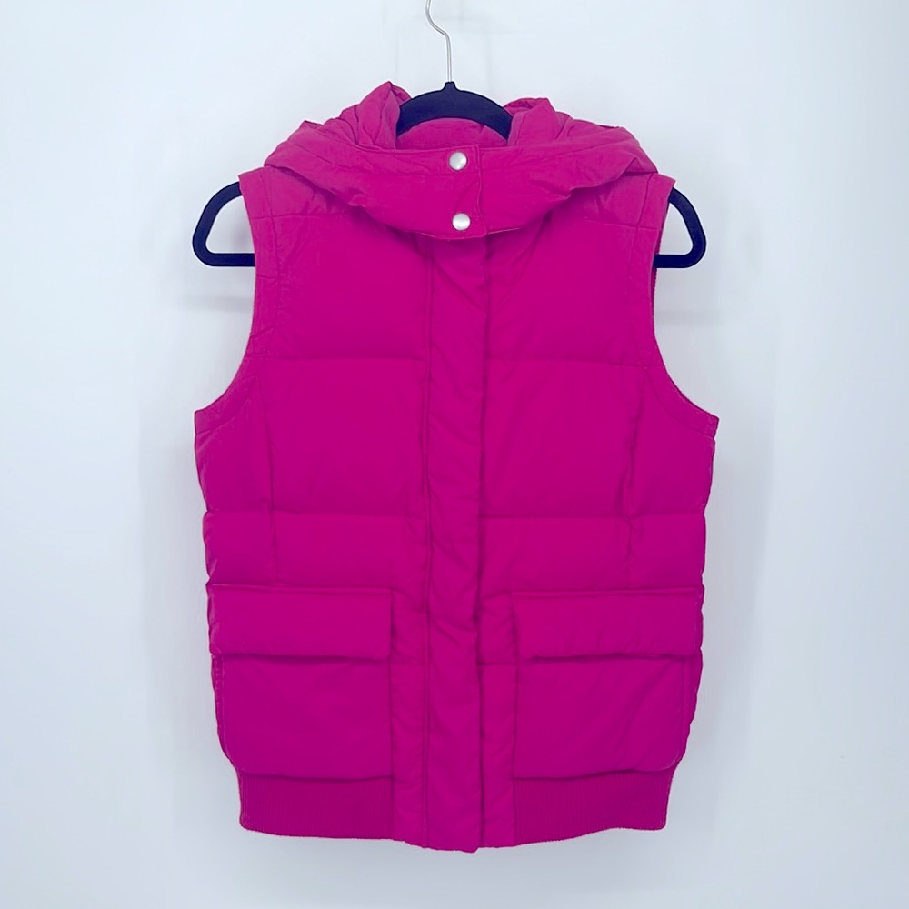 GAP Pink Hooded Puffer Vest